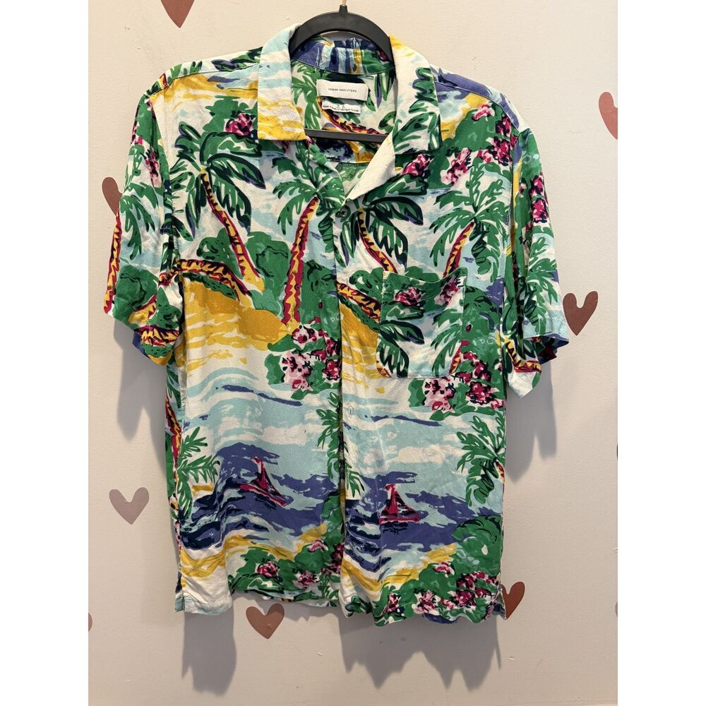 Urban Outfitters Mens Tropical Button Up S